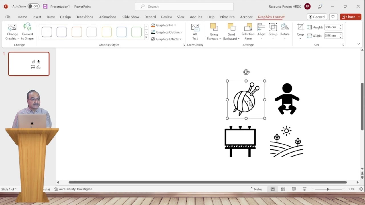 Shape to Sketch conversion using PowerPoint