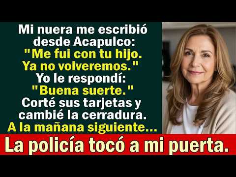Mi nuera me escribió： ＂Me he ido con su hijo＂ — Yo respondí： ＂Buena suerte＂ y a la mañana siguie