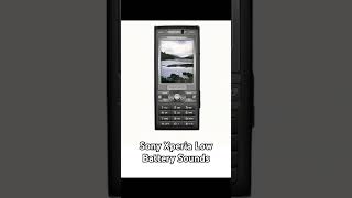 Sony Xperia Low Battery Sounds