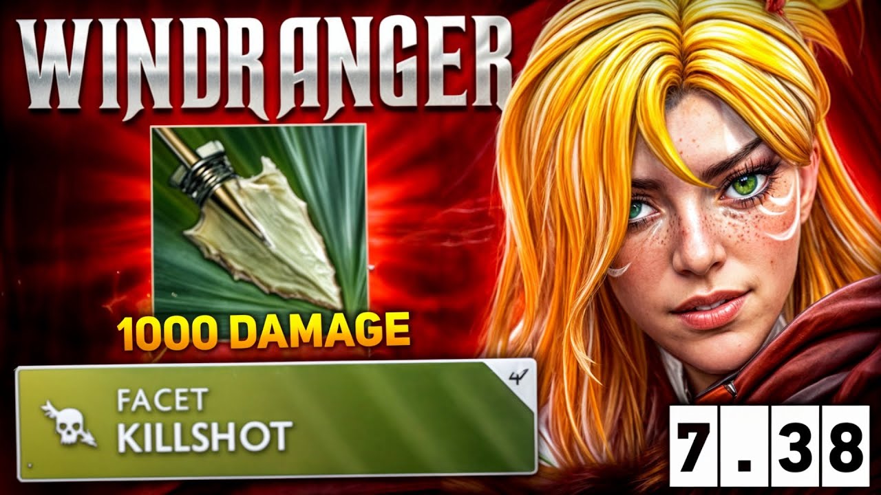 7.38 Windranger is Insanely OP🔥🔥🔥One Shot Power Shot 22 Kills | Dota 2 Pro Gameplay