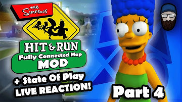 The Simpsons Hit & Run FULLY CONNECTED MAP MOD Playthrough [Part 4] + State Of Play LIVE REACTION