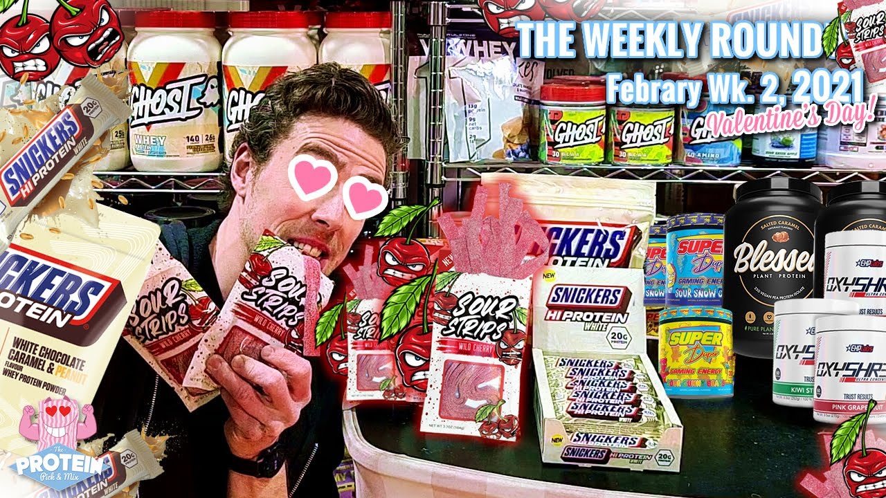 Weekly Roundup - Valentine's Day 2021 | Wild Cherry Sour Strips, White Choc Snickers, EHP Labs...