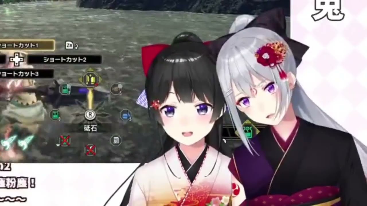 (Eng Sub) Monhun Collab Random Clips [Tsukino Mito/Higuchi Kaede/Nijisanji][Vtuber]