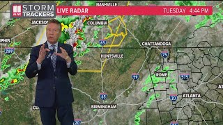 Tracking storms into north Georgia Tuesday evening | Timeline