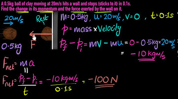 Calculating momentum changes - Solved example