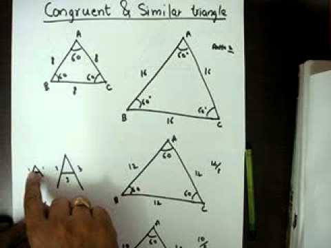 Similar and Congruent triangles - YouTube