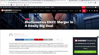 Insider Financial Talks Penny Stocks: Enzolytics Inc (OTCMKTS: ENZC) and BioClonetics Merger