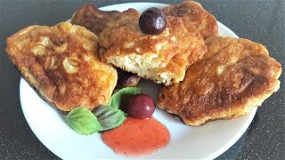 Пышные оладьи с яблоками на кефире. Очень простой и вкусный рецепт