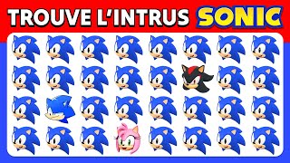 Trouve l'INTRUS | Édition Sonic 🔵⚡ 30 Niveaux Quiz Sonic