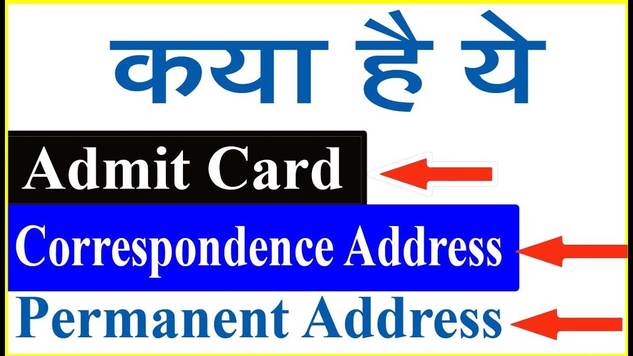 What Is Correspondence Address