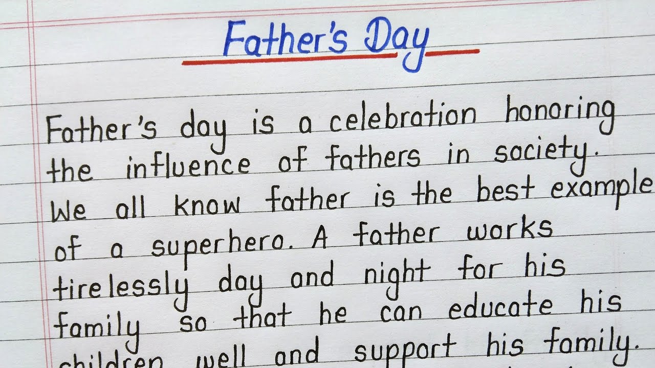 Essay On Father s Day In English For Students YouTube Essay On Father s Day In English For Students YouTube