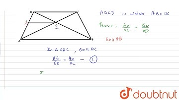 Prove that the diagonals of a trapezium divide each other proportionally. | 10 | TRIANGLES  | MA...