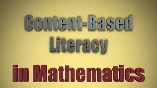 Disciplinary Literacy: Mathematics (Long version with more discussion)