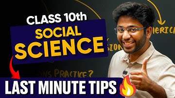 Class 10th SST - Last Minute Tips 🔥 | Time Management | Paper Presentation