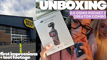 unboxing the OSMO POCKET 3 CREATOR COMBO 📸 | my first impressions + test footage