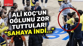 Fenerbahçe Monaco basketbol maçında Ali Koç&#39;un oğlunu zor tuttular | ULUSAL HABER