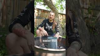 My favourite way to light charcoal
