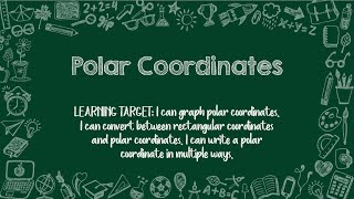 Notes 01 Polar Coordinates