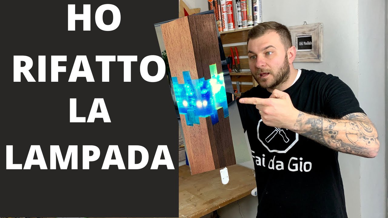 Come fare una Lampada in resina Blu - Questa volta e venuta bene