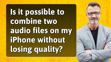 Is it possible to combine two audio files on my iPhone without losing quality?