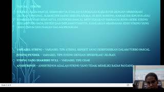 Program Pascal String