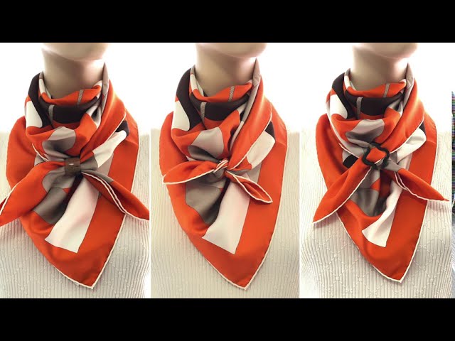 How To Tie An Hermès Scarf, Scarf Ring: Peek A Boo Knot Tutorial