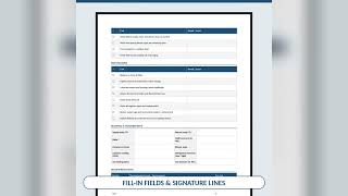 HVAC Seasonal Maintenance & Inspection Checklist | Editable Word + PDF | Instant Download