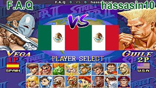 Hyper Street Fighter II: The Anniversary Edition - F.A.Q vs hassasin10