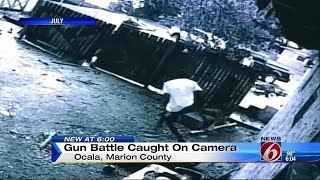 Gun battle caught on camera