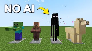 Minecraft: How To Summon Mobs With No AI (Mobs Freezed In Place [Quick Tutorial]