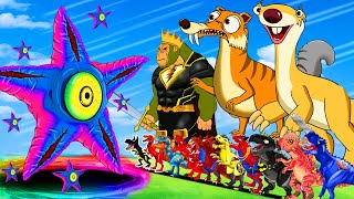 All Starro Tyrannosaurus,Indominus, SCRAT Dinosaur Island: GODZILLA Scooby-Doo (jurassic world 2024)