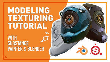 MECH Modeling and Texturing with Substance Painter & Blender - Tutorial