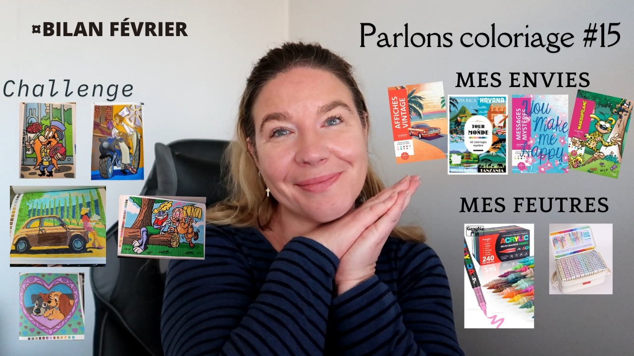 Parlons coloriage #15 : mes envie de livre de colo et mes feutres préférés