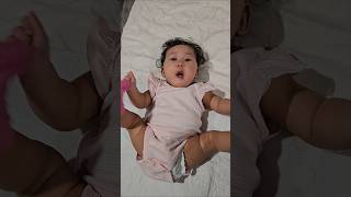 Cute 7 month old baby saying papa