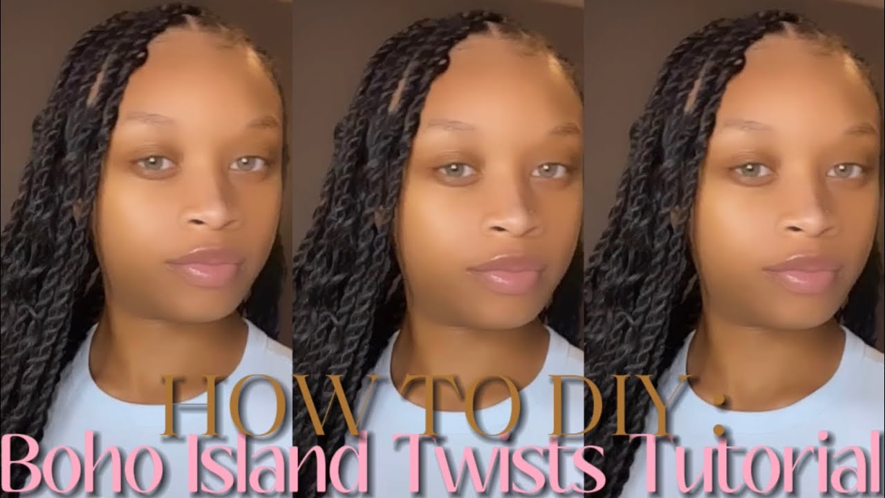 Boho Island Twists Tutorial - YouTube