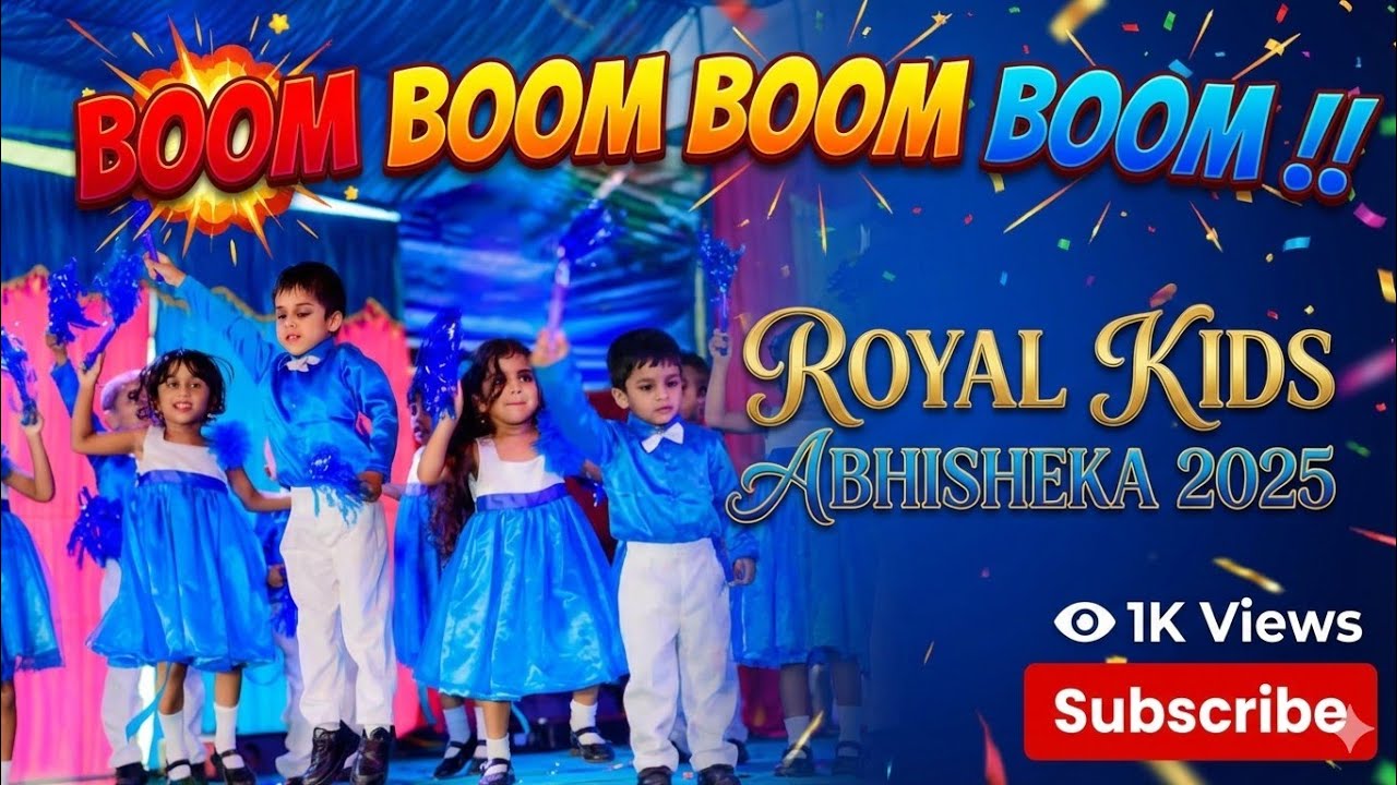BOOM BOOM BOOM BOOM !! | ABHISHEKA 2025 - SCENE  14 | ROYAL KIDS MONTESSORI - GALLE