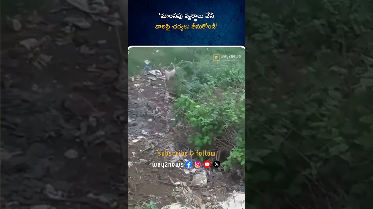 ‘మాంసపు వ్యర్థాలు వేసే వారిపై చర్యలు తీసుకోండి’ | Eluru | Way2news Telugu