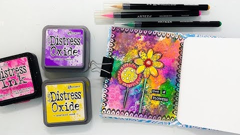 Easy Art Journal Tutorial with Distress Inks and Distress Oxides