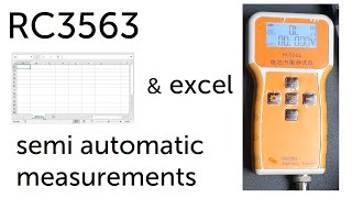 RC3563 battery tester -  Excel and automatic measurements / PC communication (18650) by RefitMarket 3,208 views 1 year ago 6 minutes, 10 seconds