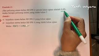Peluang Komplemen Suatu Kejadian Matematika SMA kelas XII Peluang Komplemen Suatu Kejadian Matematika SMA kelas XII