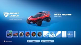 Fortnite gameplay of the Ryza Trophy (Rocket League: Rocket Pass)