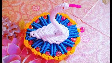 UNIQUE DESIGN MACRAME SWAN MAT ( PART- 1)