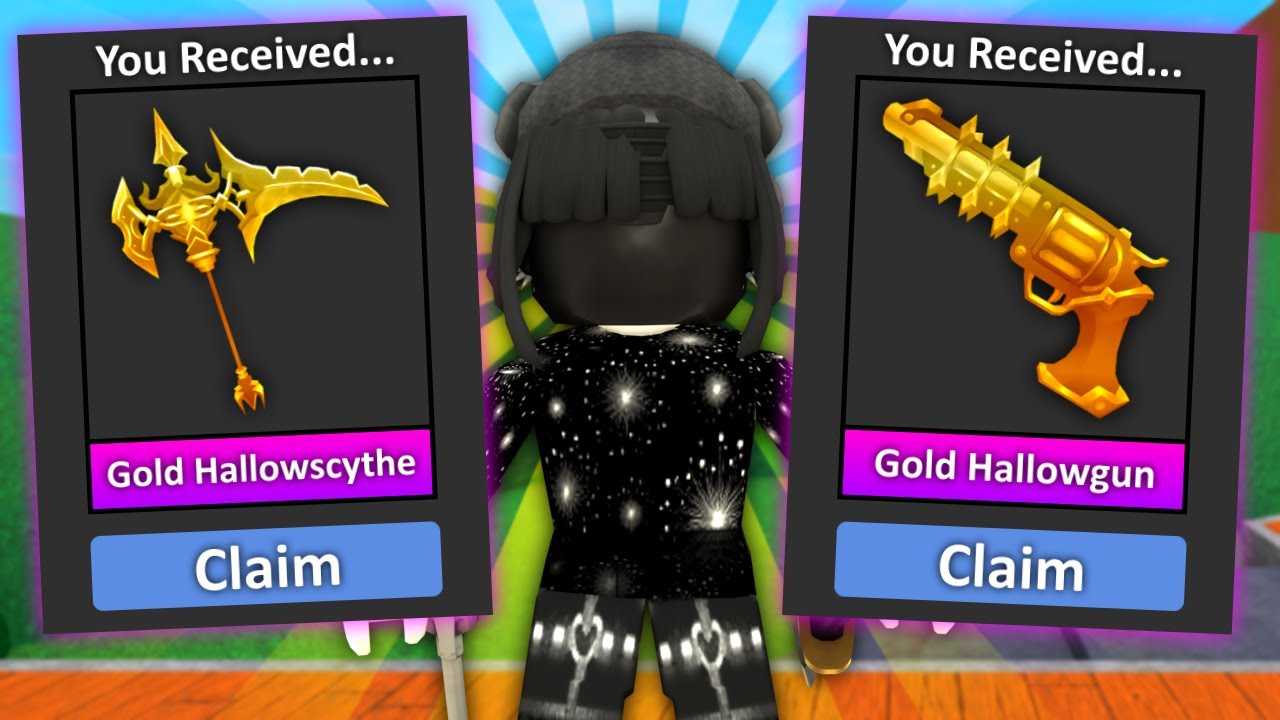 Roblox Murder Mystery 2 MM2 Golden Vintage Godly Knifes and Guns