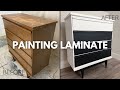 How to Paint Laminate Furniture | Black and White Edition