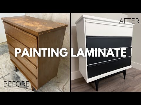 Come dipingere laminato Mobili | Black and White Edition