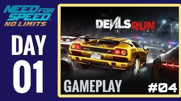 NFS No Limits | Devils Run - Lamborghini Diablo SV | Day 01 - Race 04 | Gameplay + Tips & Tricks