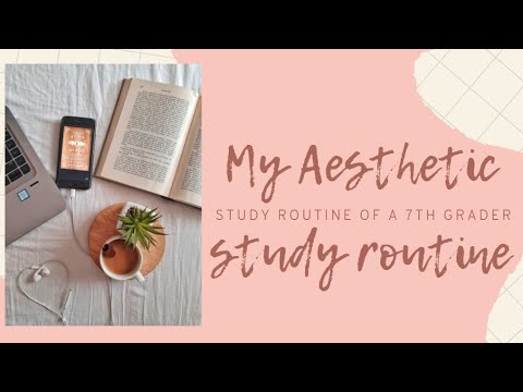 My Productive Study Routine | Aesthetic Study Vlog | 7th Grader | Study ...