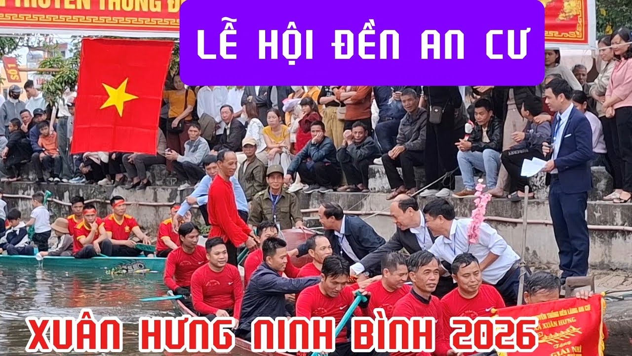 Bơi chải nam lễ hội đền An Cư Xuân Vinh Xuân Hưng Ninh Bình