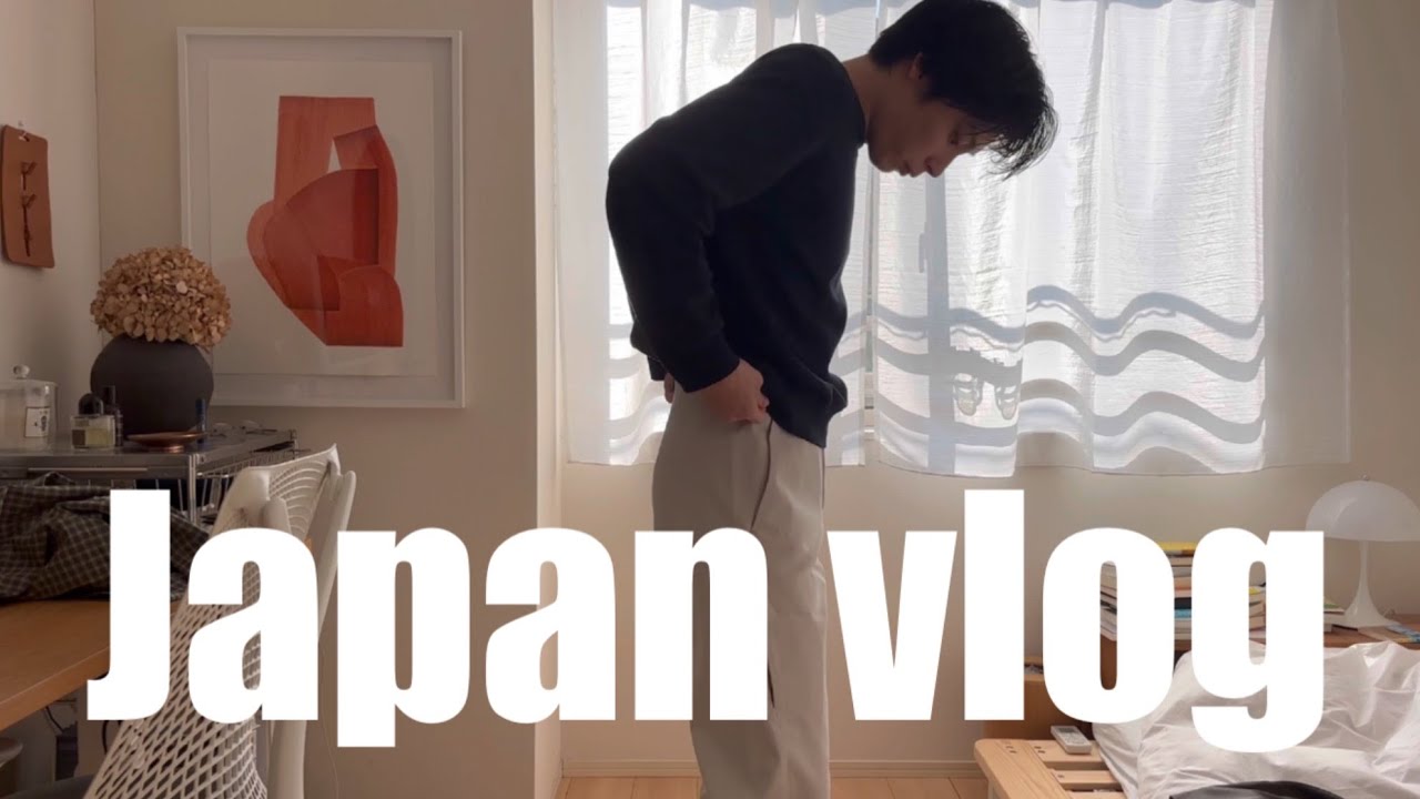 day in my life, working, cooking, shopping, haircut, watching soccer, running, Japan vlog