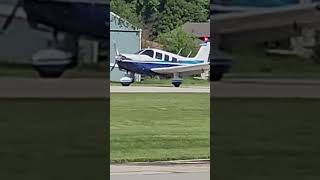 Piper Cherokee Six 300 Landing At Bowlingbrook Clow International Airport